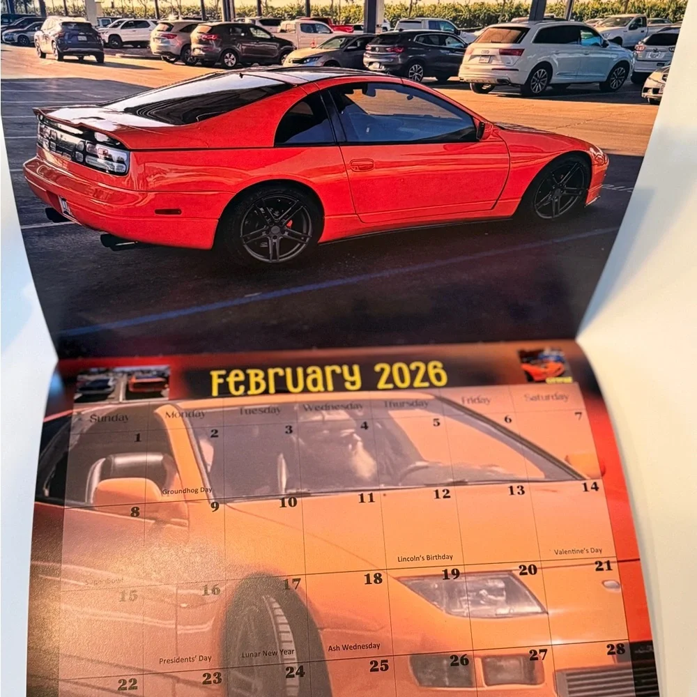 2026 Nissan 300ZX Wall Calendar - Multicolor